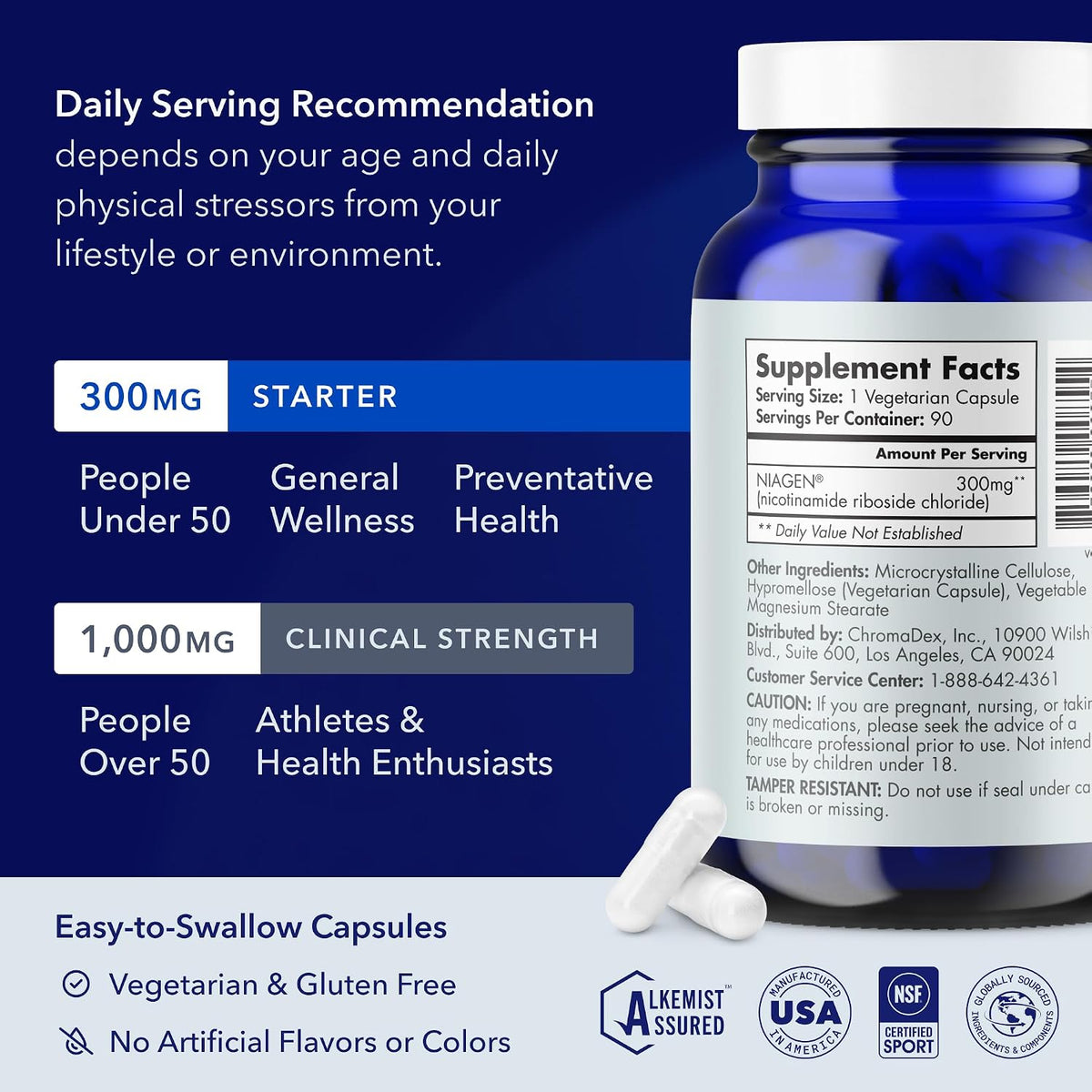 Tru Niagen® 300mg | A Focused Approach to Daily NAD+ Support