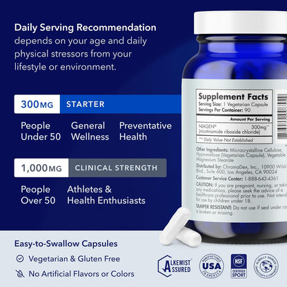 Tru Niagen® 300mg | A Focused Approach to Daily NAD+ Support